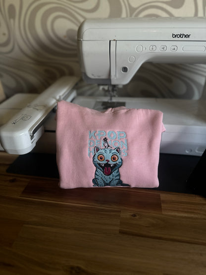 KPop Demon Hunters Derpy Cat Children’s Hoodie