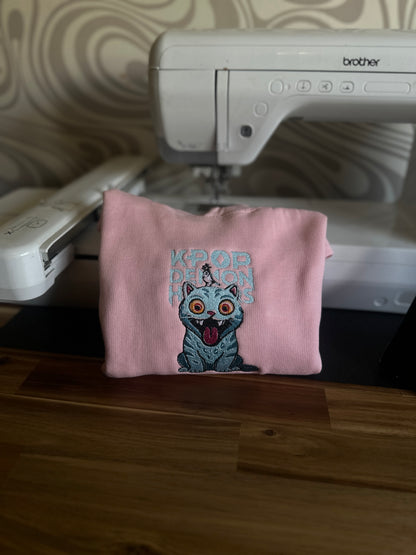 KPop Demon Hunters Derpy Cat Children’s Hoodie