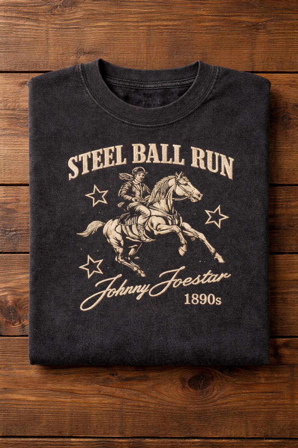 Steel Ball Run T Shirt | Johnny Joestar Shirt | Vintage Anime Tee | Washed Graphic T Shirt | Streetwear Anime Shirt | Oversized Tee