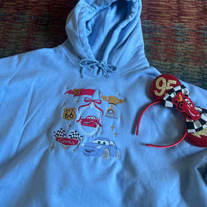 Coquette Disney Cars Inspired Hoodie
