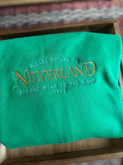 Please Return To Neverland Sweatshirt