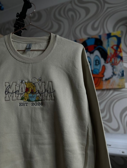 Mama Bear Embroidered Sweatshirt – Timeless Motherhood Keepsake